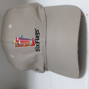 An authentic Six Flags hat